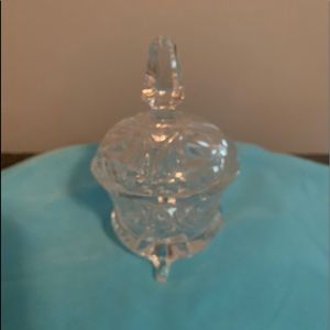Vintage Glass Lead Crystal Dish